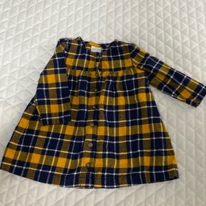 Adorable flannel Hanna Andersson dress size 12-18M